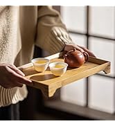 Amazon｜JIKANNOYA トレー お盆 竹製 滑らないトレー 天然竹 多目的